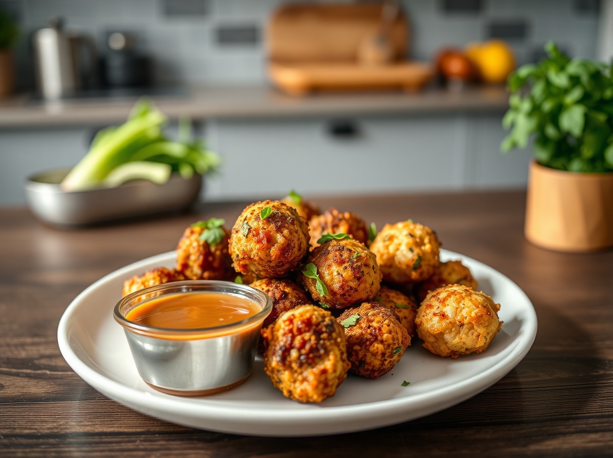 Heerlijke kiphaasjes bereid in de Airfryer voor een krokant resultaat.