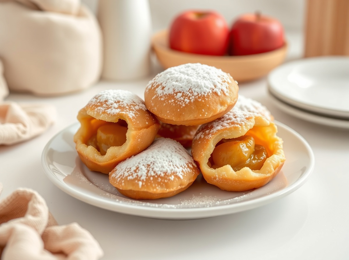 Heerlijke appelbeignets gaar gemaakt in de Airfryer voor een luchtige en gezondere traktatie.