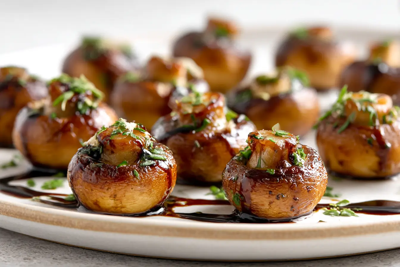 Heerlijke champignons die perfect zijn bereid in de Airfryer.