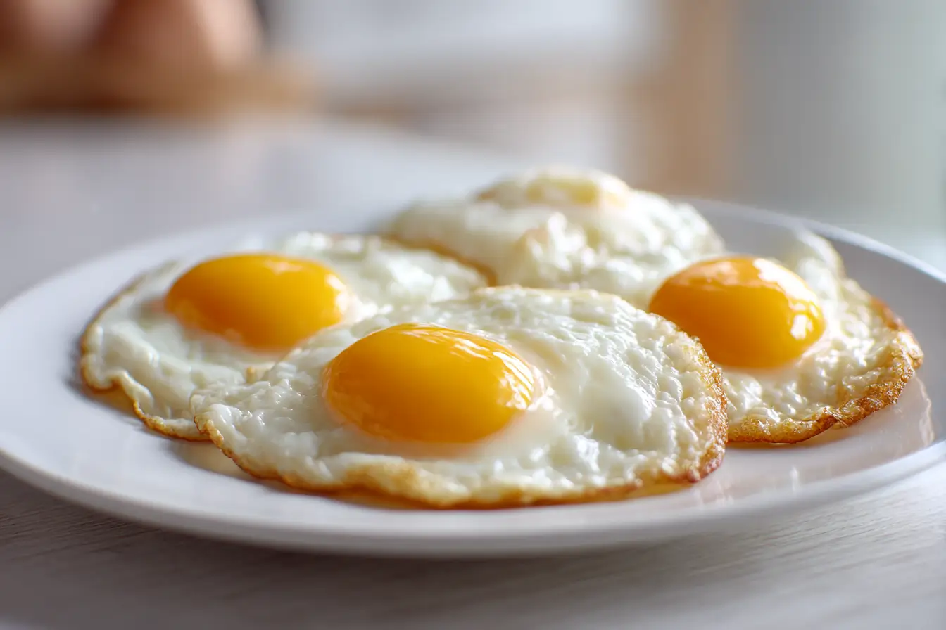 Perfect gebakken eieren in de heteluchtfriteuse voor een smakelijk ontbijt.