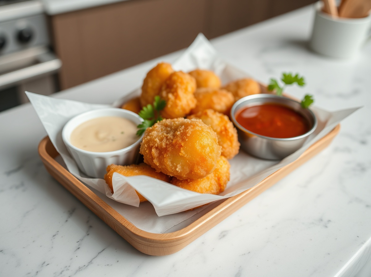 Heerlijke kibbeling gebakken in de Airfryer voor een krokante bite.