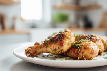 Heerlijke kippenkluifjes met een krokante korst, perfect bereid in de Airfryer.
