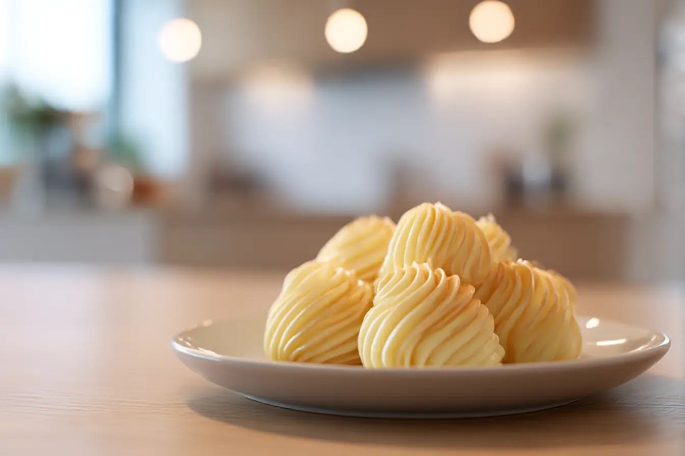 Heerlijke pommes duchesse klaar gemaakt in de Airfryer voor een krokante bite.
