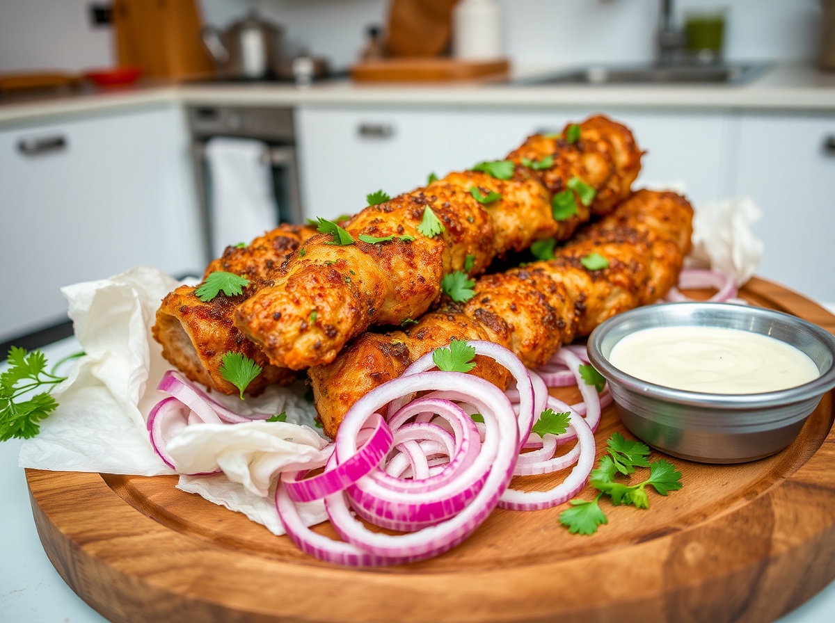 Heerlijke shoarma bereidt met de Airfryer, perfect voor een snelle maaltijd.