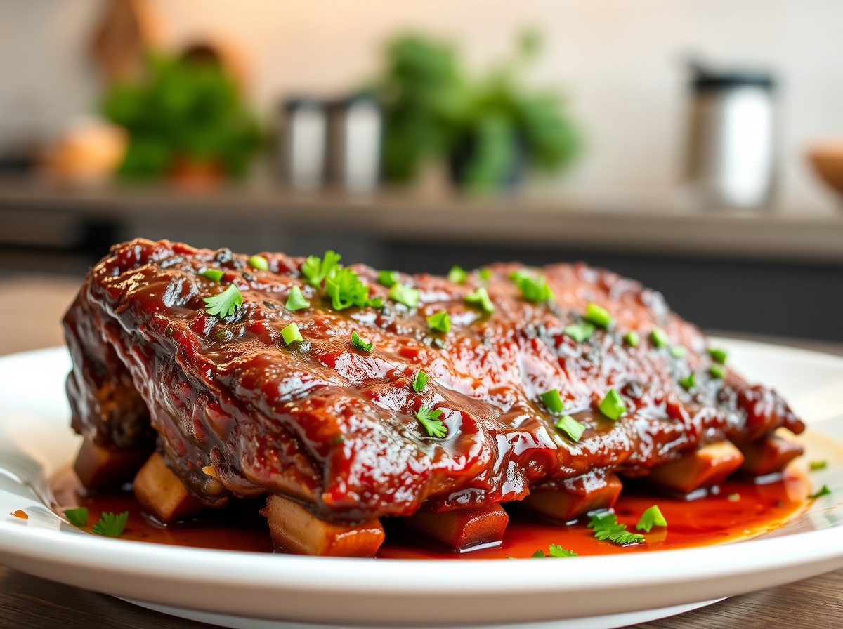 Heerlijke spareribs bereid in de airfryer voor een maaltijd vol smaak en plezier.