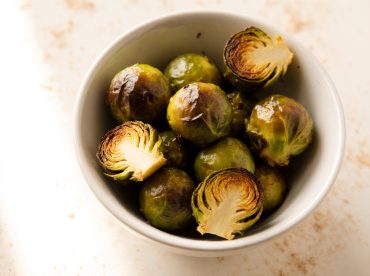 Heerlijke spruiten met een perfect krokant korstje, bereid in de Airfryer.