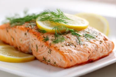 Heerlijke zalmmoot bereid in de Airfryer met een knapperige korst en sappige binnenkant.