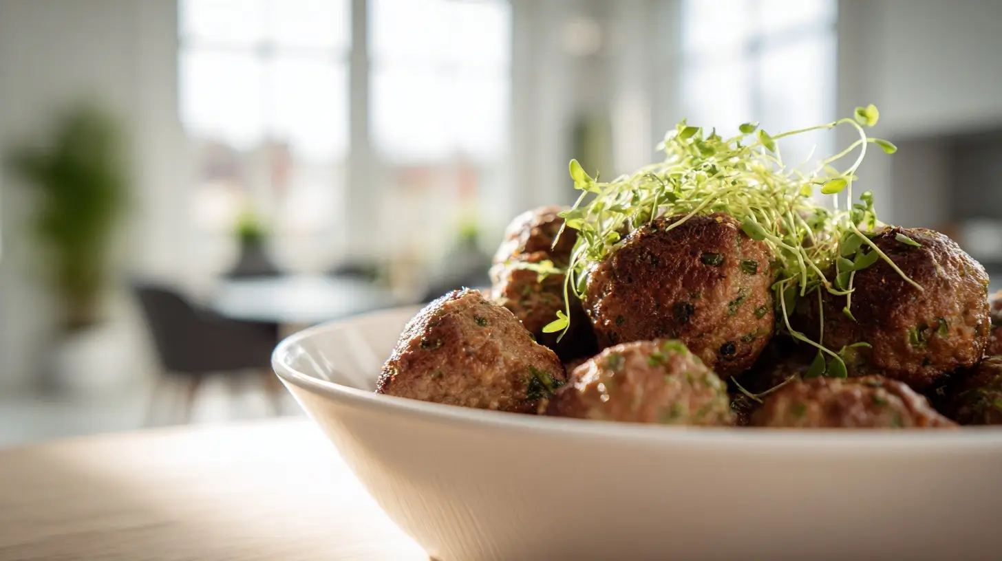 Heerlijke gehaktsoep balletjes voor een smaakvolle maaltijd in de Heteluchtfriteuse.