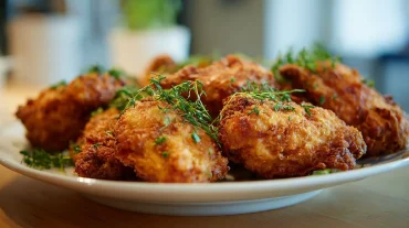 Heerlijk kip recept dat eenvoudig te bereiden is in de Airfryer voor een knapperige bite.