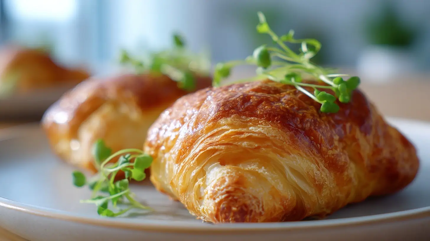 Heerlijke knakworst omhuld in bladerdeeg, perfect gemaakt in de Airfryer.