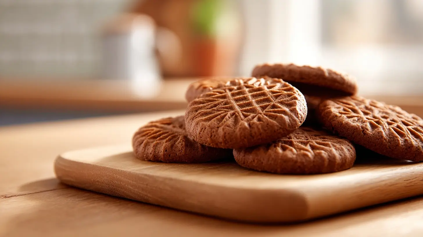 Heerlijke speculaasjes gemaakt in de Airfryer voor een perfecte crunchy bite.
