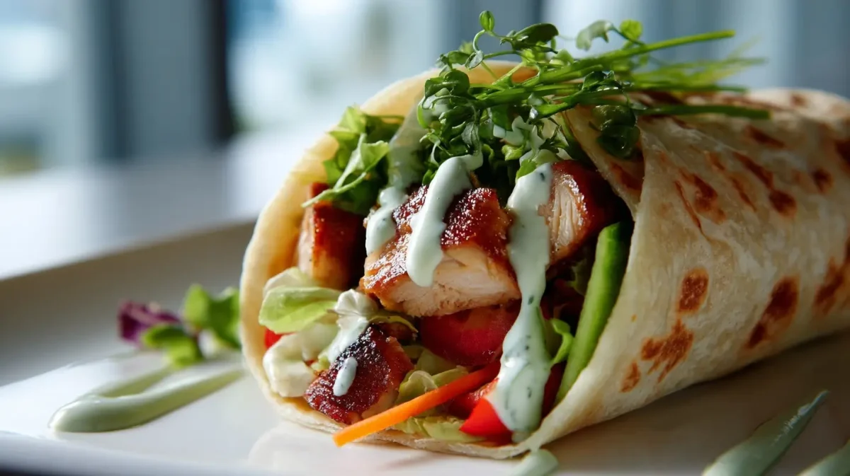 Heerlijke wraps met verse ingrediënten bereid in de Airfryer.