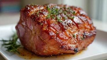 Heerlijke beenham bereid in de Airfryer, perfect voor elke gelegenheid.