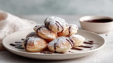 Heerlijke poffertjes bereid in de Airfryer met een luchtige textuur en perfecte smaak.