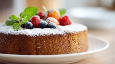 Heerlijke taart gebakken in de Heteluchtfriteuse, perfect voor elke gelegenheid.