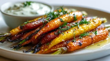 Heerlijke wortels met honing, perfect bereid in de Heteluchtfriteuse voor een zoete smaak.