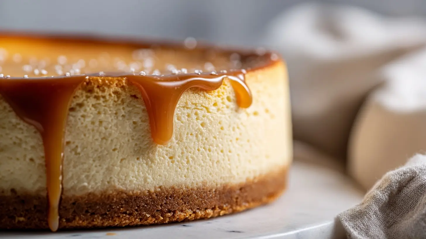 Heerlijke cheesecake gemaakt in de Heteluchtfriteuse voor een perfecte romige textuur.