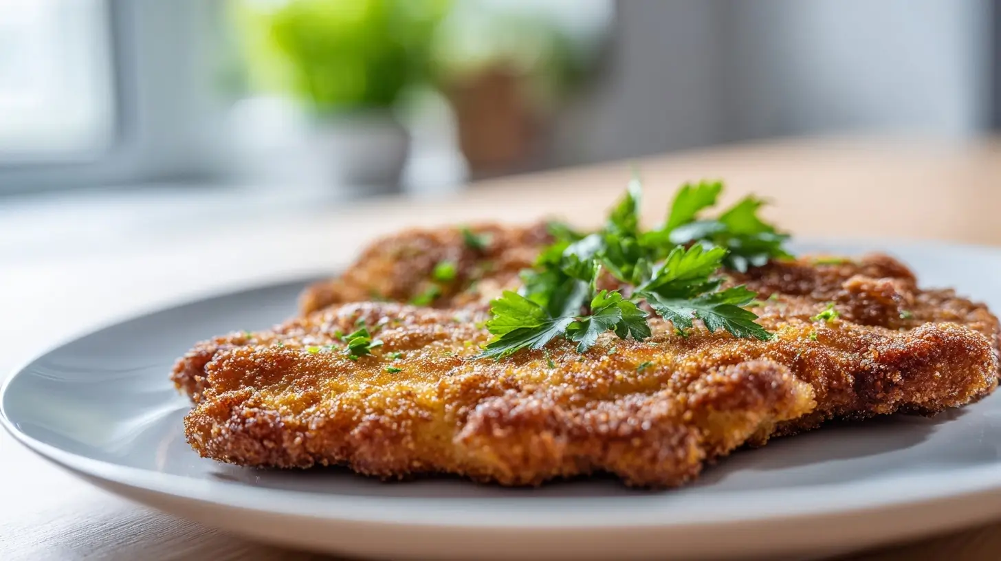 Heerlijke gehaktschnitzels bereid in de Airfryer, vol smaak en minder vet.