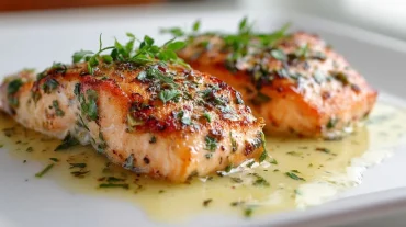 Heerlijke gemarineerde zalm bereid in de Heteluchtfriteuse voor een perfect krokant resultaat.