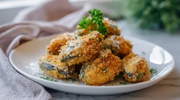 Heerlijke gepaneerde mosselen bereid in de Airfryer voor een krokante snack.