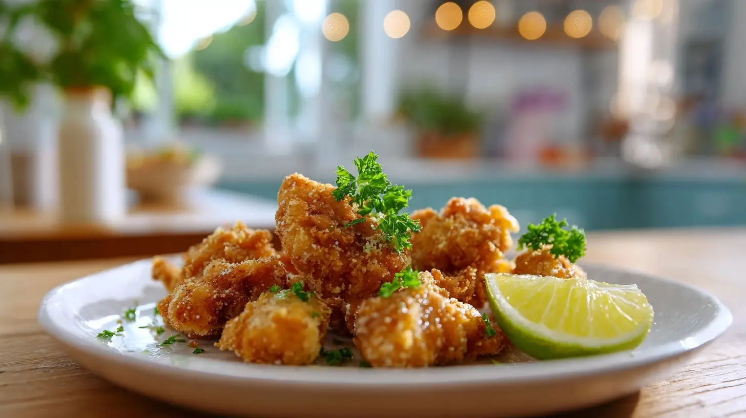 Krokante kip karaage bereid in de Airfryer met een heerlijke smaak.