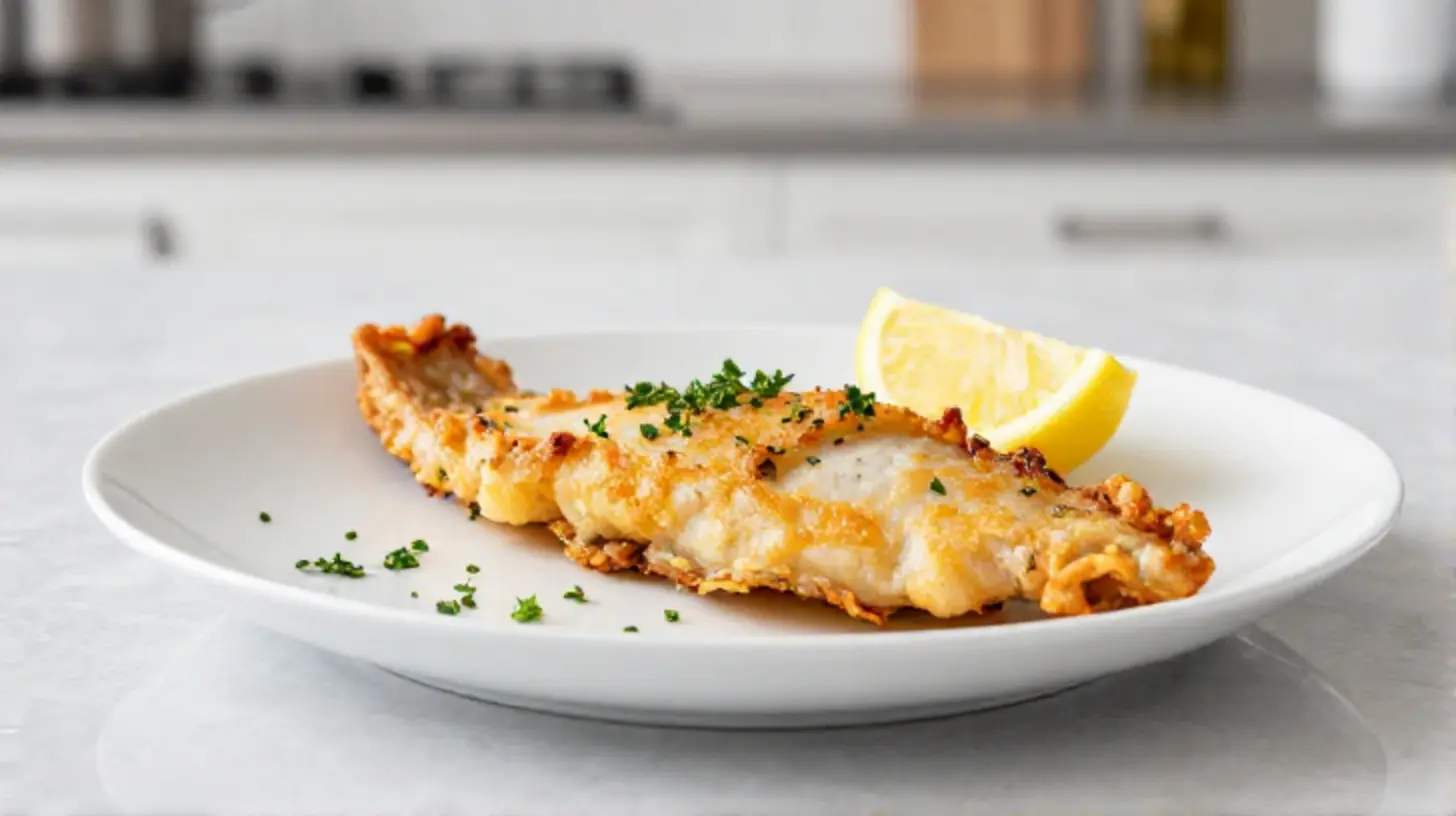 Perfect gebakken sliptong in de Heteluchtfriteuse, een smakelijke en gezonde keuze.