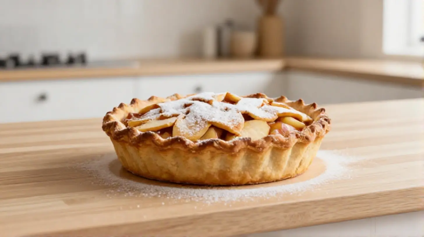 Een heerlijke appeltaart ontdooien in de Heteluchtfriteuse voor een perfect resultaat.