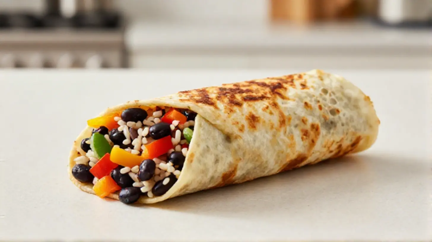 Heerlijke burrito's gemaakt in de heteluchtfriteuse met een perfecte knapperige buitenkant.