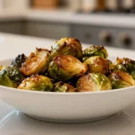 Heerlijke spruitjes met ketjap bereid in de Airfryer voor een knapperig resultaat.