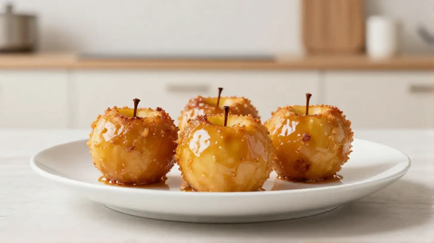 Heerlijke appelpartjes met een krokant laagje, perfect bereid in de Heteluchtfriteuse.