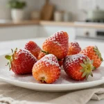 Heerlijke zoete aardbeien bereid in de Airfryer voor een unieke smaakervaring.