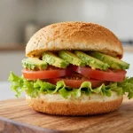 Lekkere groenteburger in de Airfryer, perfect gebakken en gezond.