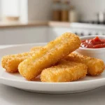 Heerlijke mozzarella sticks perfect bereid in de Airfryer voor een krokante bite.