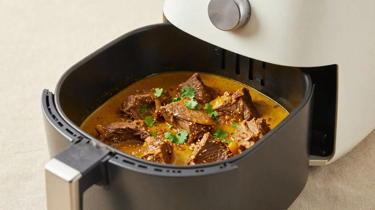 Heerlijke rendang bereid in de Airfryer met perfecte smaken en mals vlees.