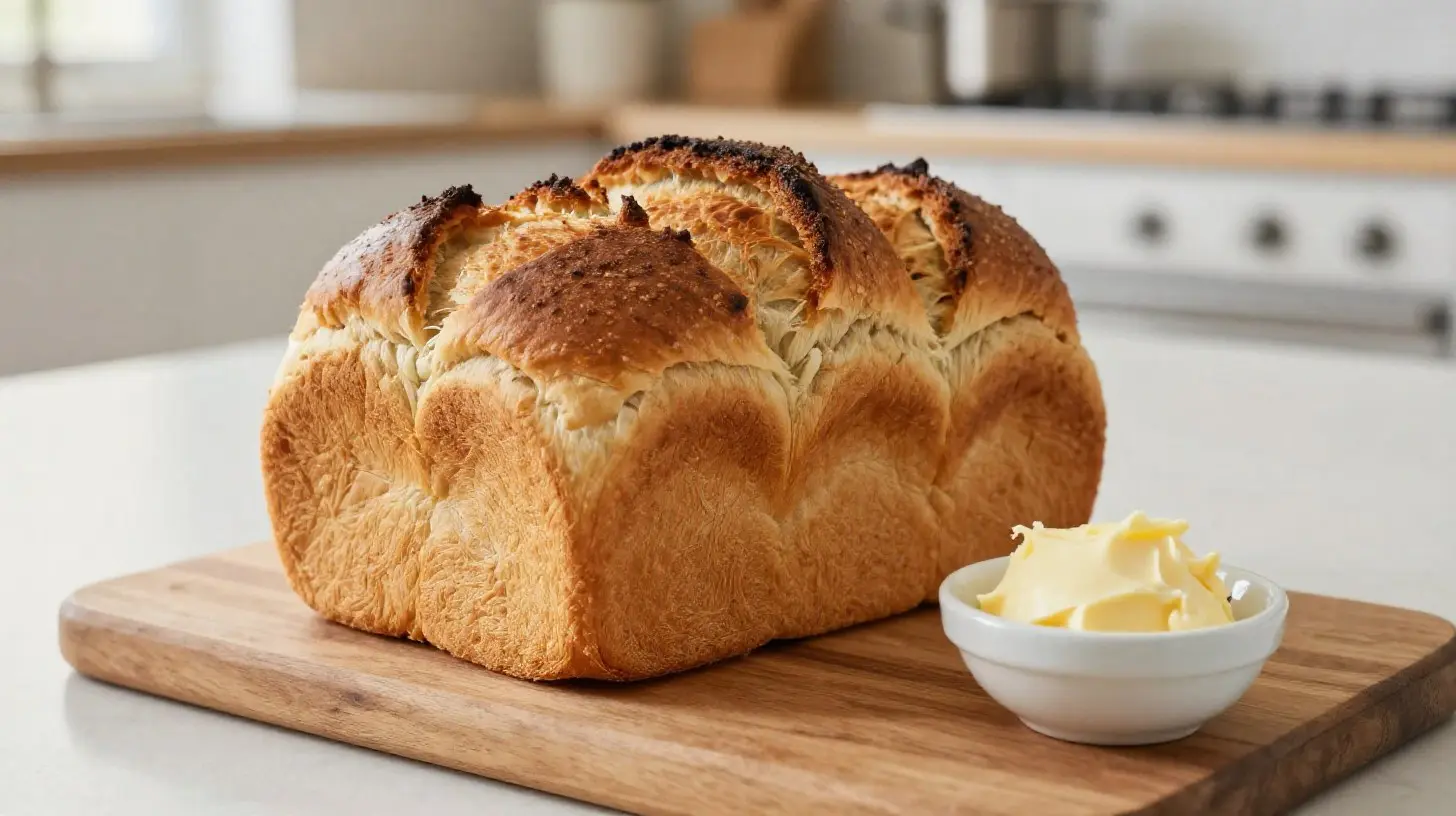 Vers tijgerbrood gebakken in de Airfryer, knapperig van buiten en zacht van binnen.
