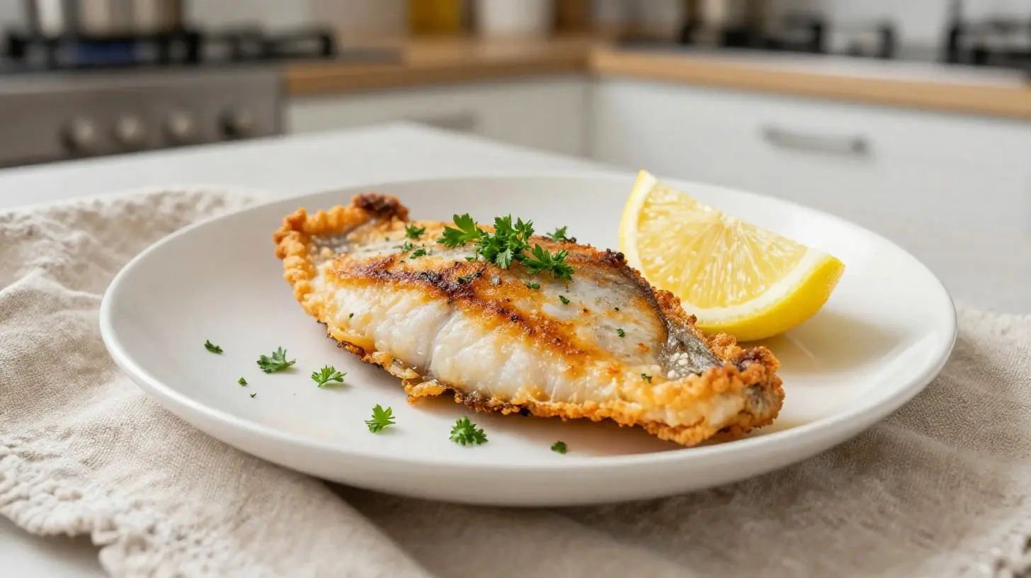 Heerlijke tilapia uit de Airfryer met een krokante korst en sappige binnenkant.