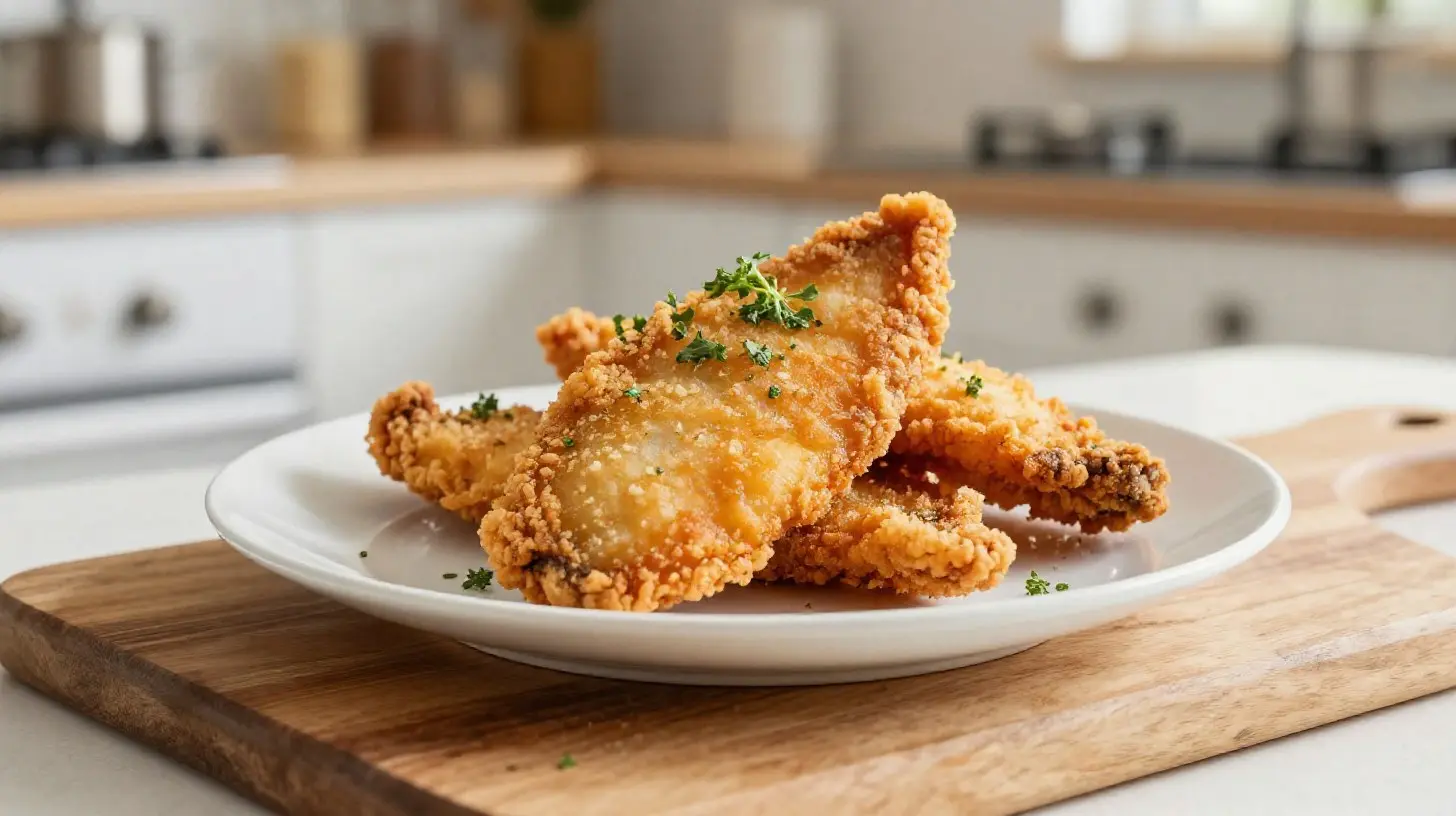 Kruidige tongfilet gemaakt in de Airfryer voor een gezonde maaltijd.