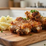 Heerlijke varkenswang bereid in de Airfryer voor een krokant resultaat.