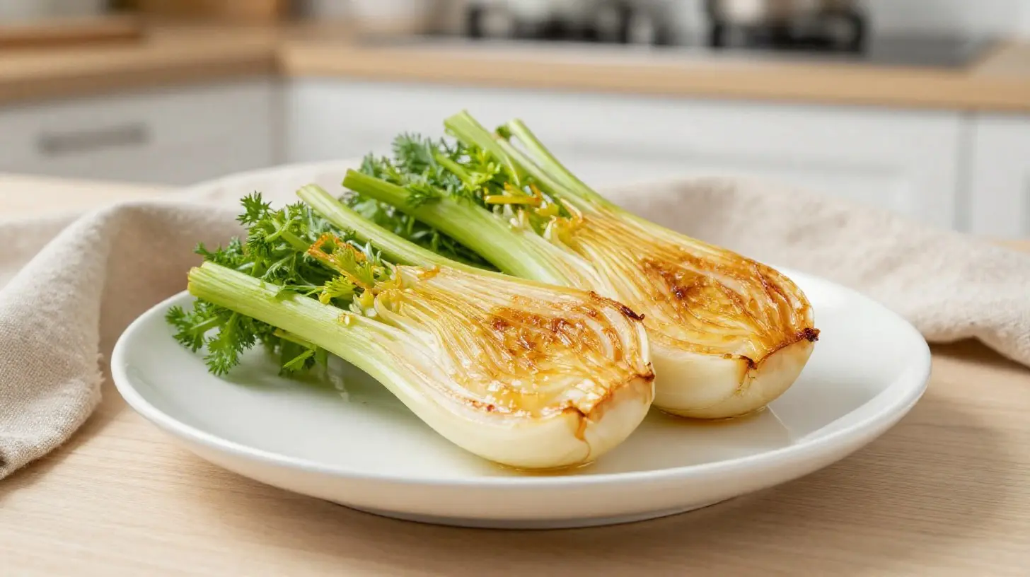 Heerlijk gekruide venkel bereid in de Airfryer voor een smakelijk en gezond bijgerecht.