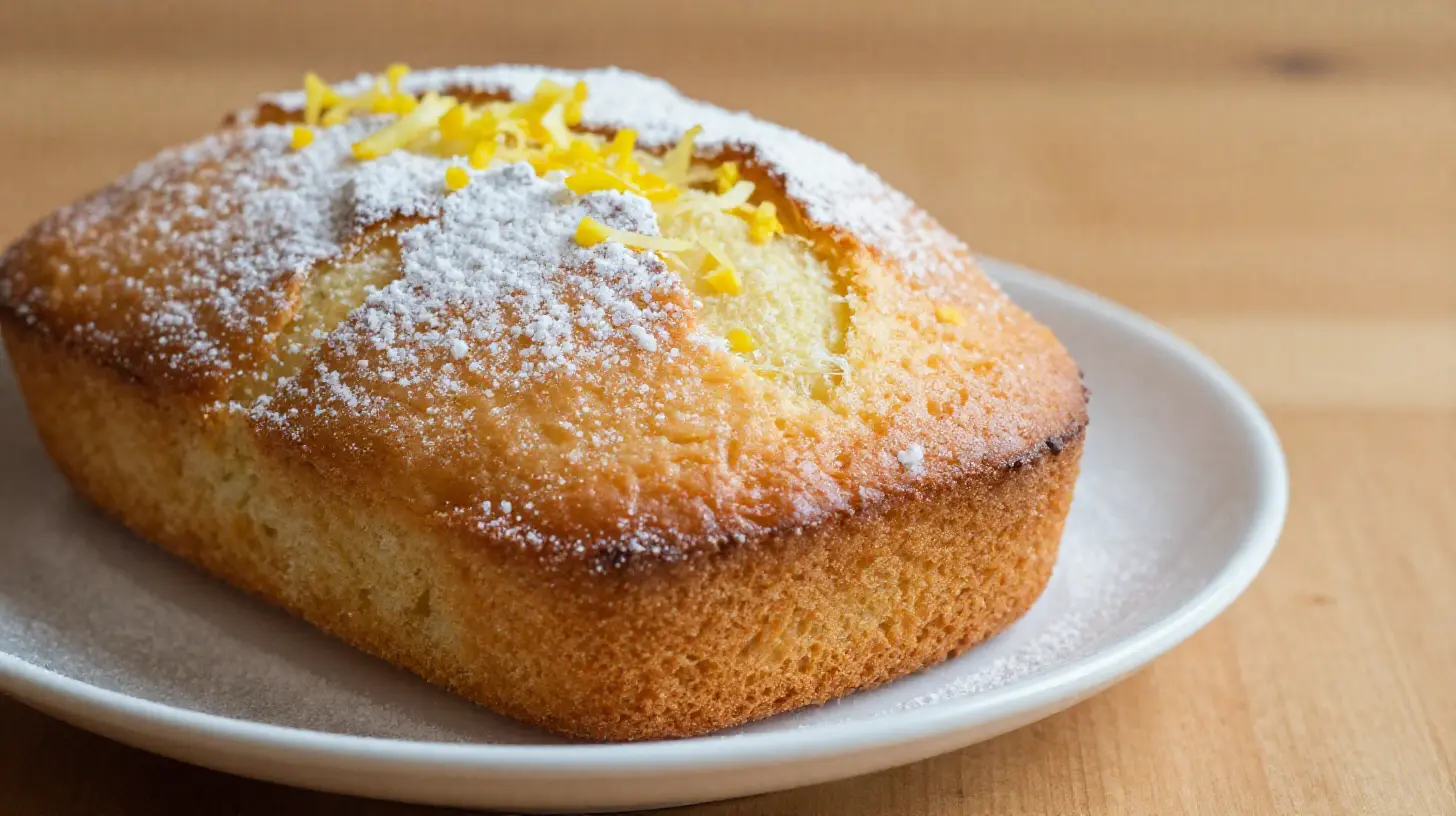 Heerlijke citroencake gebakken in de Airfryer met een frisse citroensmaak.