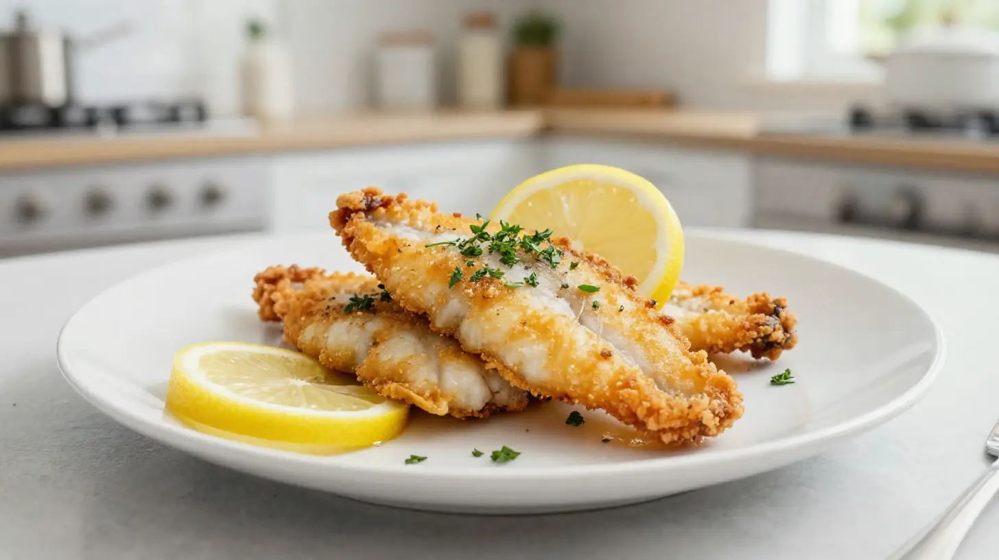 Heerlijke heekfilets bereid in de Airfryer, perfect voor een gezonde maaltijd.