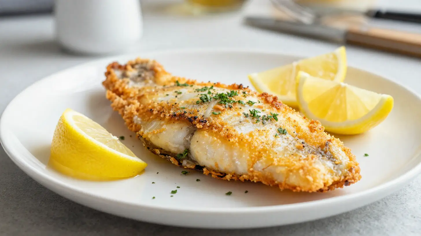 Heerlijke heilbot bereid in de airfryer met perfecte krokante korst.
