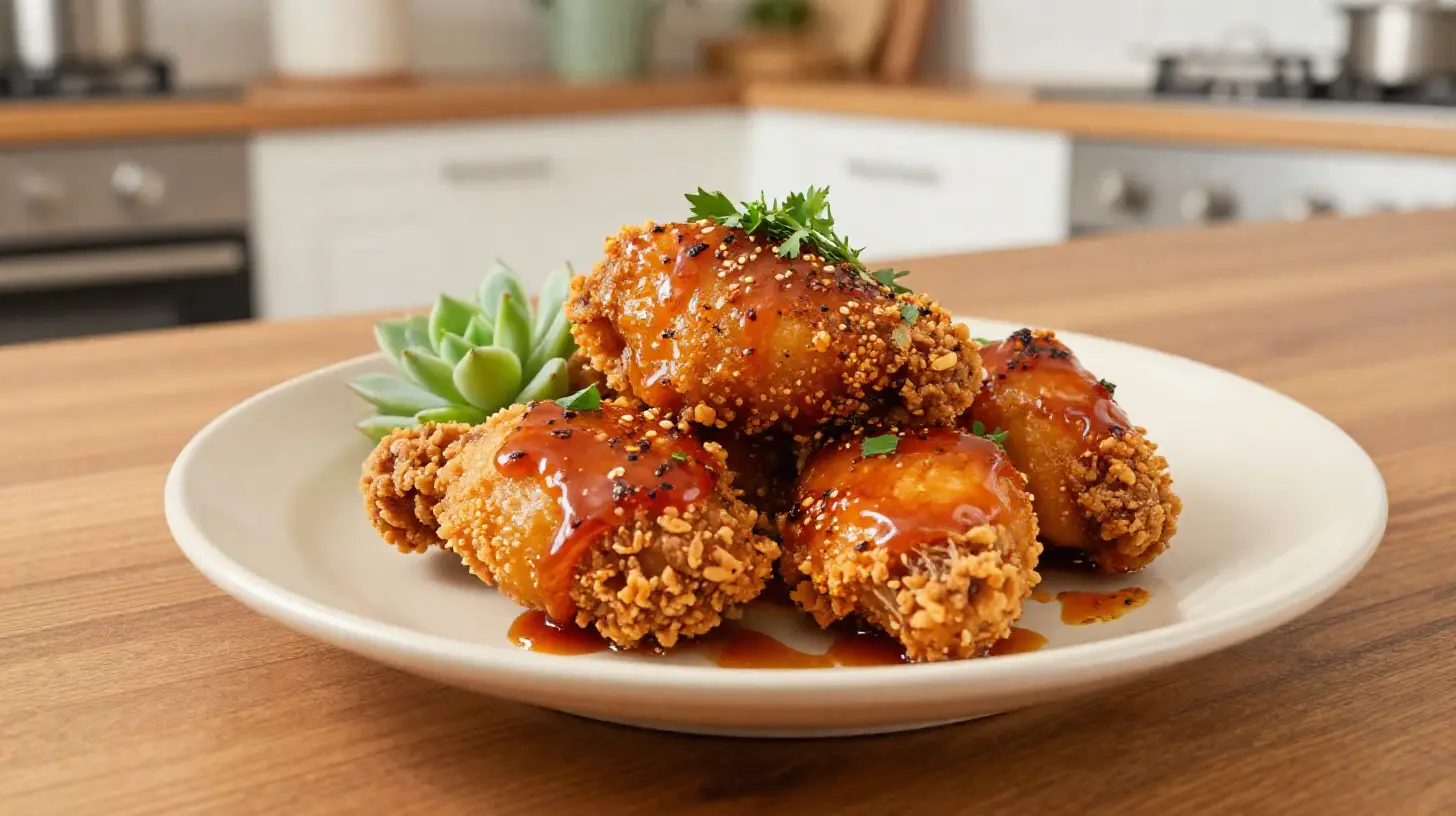 Heerlijke kip met sambal, perfect bereid in de Airfryer voor knapperige smaken.