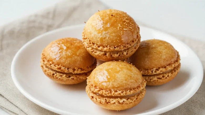 Heerlijke kokosmakron gebakken in de Airfryer met een perfecte krokante bovenkant.