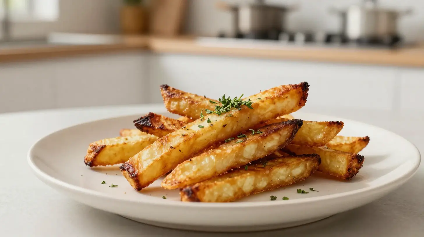 Heerlijke koolrabi bereid in de Airfryer voor een knapperige bite.
