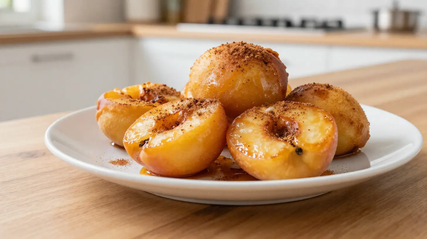 Heerlijke nectarine in de Airfryer voor een perfecte zoete traktatie.