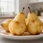 Heerlijke peer in de airfryer met een perfecte karamellaag.