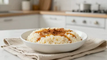 Romige rijstpudding bereid in de Airfryer voor een heerlijke en snelle traktatie.