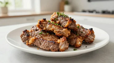 Heerlijk rundvlees bereid in de Airfryer met perfect krokante buitenkant.