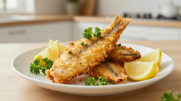 Heerlijke schelvis bereid in de Airfryer met knapperige korst.